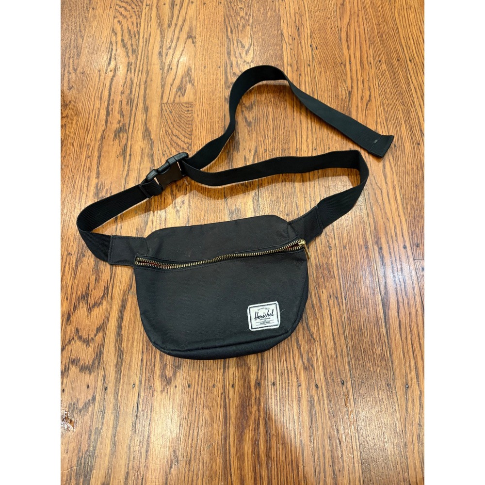 Herschel Supply Co Fifteen Hip Pack Black Canvas Waist Bag Belt Bag Crossbody